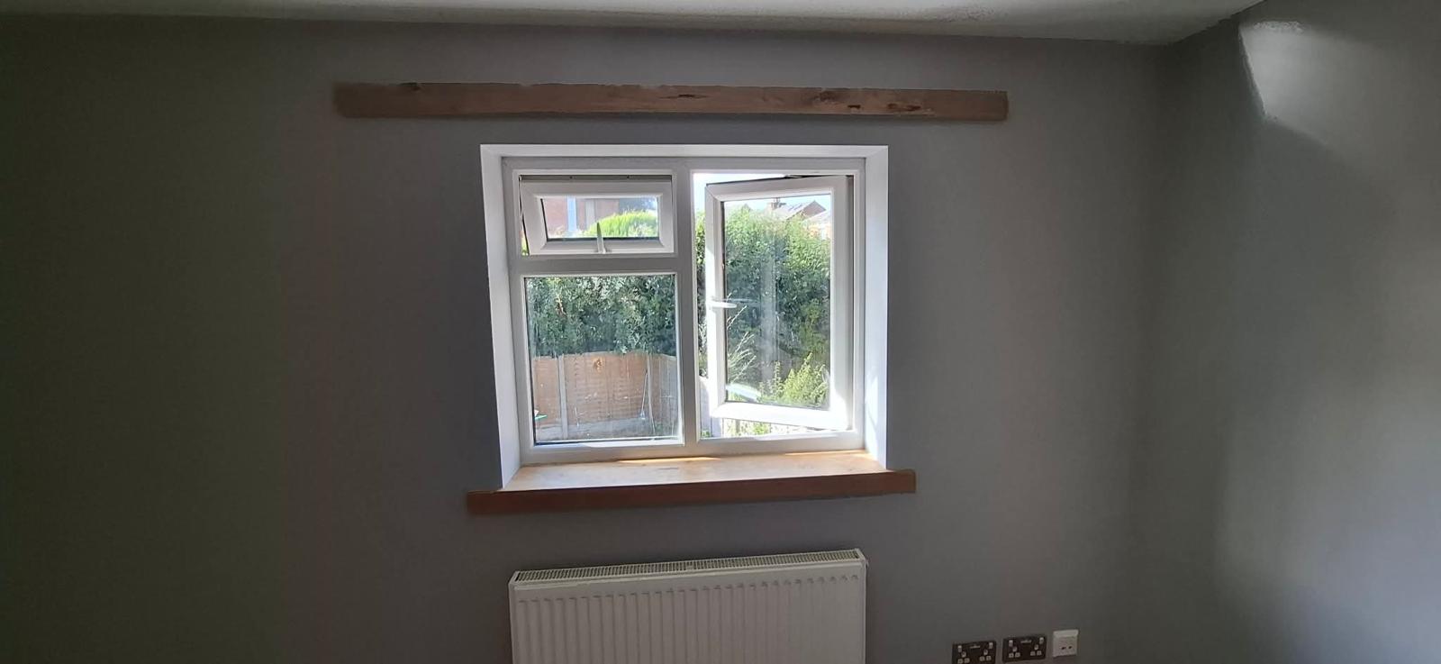 Solid wood window sill 3 — fitted by MarJoinery
